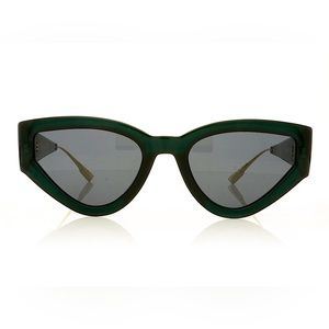New 💚 RARE GREEN & Gold Dior cat eye Sunglasses